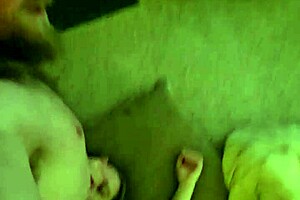 Neighbor's wife, a brunette bodybuilder, lets me assist in her homemade close-up scene