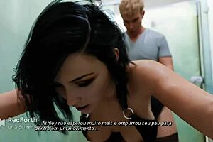 Milf Cheats in Bathroom with Friend