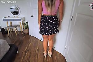 I came on my hot stepmom's big tits