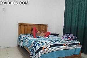 stepmother in lingerie readies for intense sex with big delicious vagina