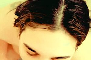 She gets face fucked till she pukes in the shower