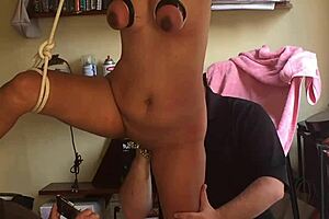 I love watching Lola Taylor's hairy bush get fucked by James Brossman, her tits bouncing.