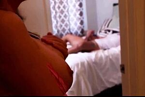 Blonde Petite Stepmom With Big Tits Masturbates Watching Stepson Jerk Then Gets Fucked By Him While Stepdad Watches