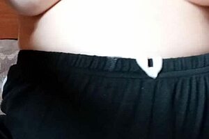 Pregnant MILF Spits On Her Big Tits And Nipples! Watch Her Tease With Passion!