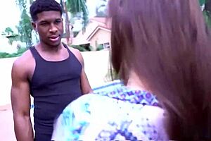 evie olson takes huge black cock by the pool 😘