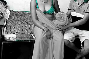 Super sexy hot bhabhi catches her devar alone in the room