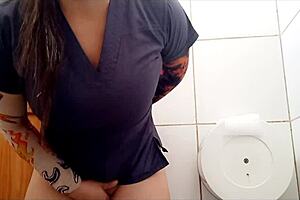 why does my stepmom touch herself so weirdly in bathroom?