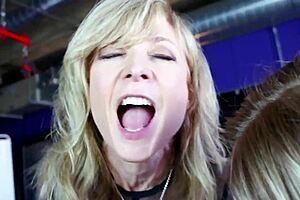 Three women enjoy a party with toys and natural features