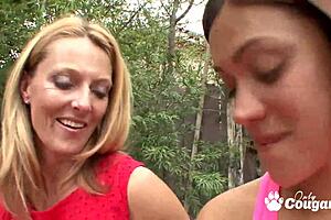 Brenda Slides Tongue Deep in Alyssa Reece's Tight Young Hole. Wow!