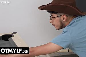 stepmom and stepson share huge orgasm in mylf mmf threesome