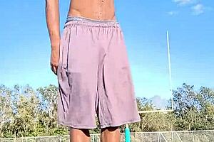 is this teacher working out with her father in law?