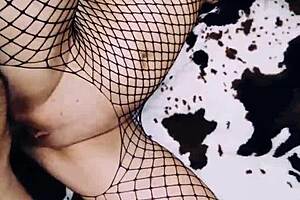 Does This Wife in Fishnets Spread Legs for You?