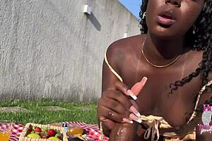 This Big Black Cock With Tattoos Makes This Small Waist 18+ Pussy Cream In Homemade Fucking.