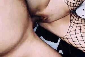 WIFE acts as PROSTITUTE in ROLEPLAY, wearing LINGERIE and STOCKINGS