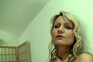 mommy's big tits bouncing while riding monster cock