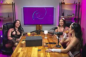 famous latina model dives into wild lesbian action