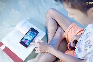 desi indian step mom with big boobs teaches stepson banging tricks