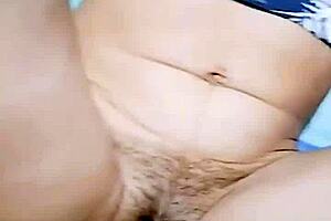 a milf complains about how she's handled by a young man in missionary at home