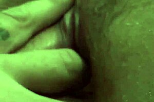 Chubby milf mommy gets pussy and ass fingered in hairy, intimate session