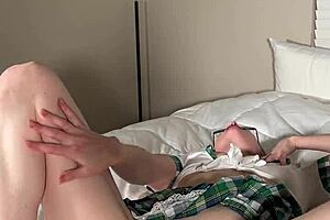 i'm this jealous cougar watching my stepson get deepthroat sucked by my step sister, but i messed up the masturbation.