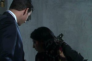 sarah blake lies on the bed, getting assfucked and covered in cum while masturbating