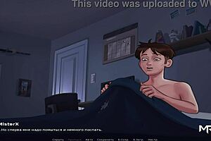 Mature woman enjoys stroking my cock.