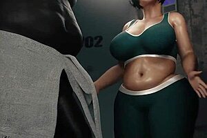 Big boobs neighbor chats with bbc