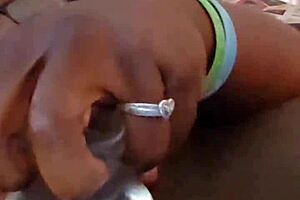 Ebony self pleases her ass kyexperience 💦😏