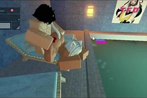 Pool sex with subscriber