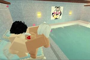 Pool sex with subscriber