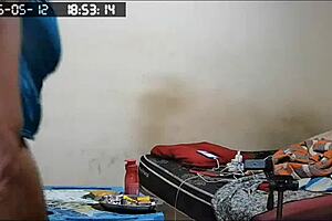 Security camera captures stepmom showing off