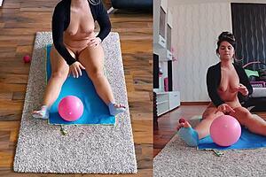 Wanna watch my naughty naked yoga workout dual cam?