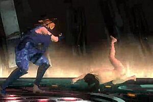 Momiji goes nude in wild Doa 5 tag wrestling action.