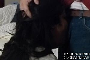 Submissive chubby slut loves deepthroating big cocks!