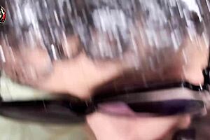 Stepsister let me cum on her creamy pussy close-up