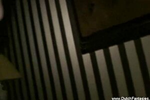 Hey, watch this mature blonde Dutch woman ride dick