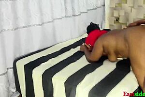 ebony bbw rides big black cock hard