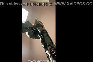 Femdom Katy Shows Off Toys for Humiliation with Her Curvy Tattooed Body