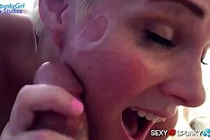 Milf swallows cum facials compilation