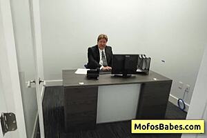 watch sasha pearl tease parker ambrose in the office?