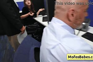 watch sasha pearl tease parker ambrose in the office?