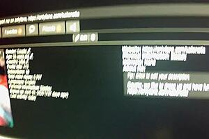 my gf gets on her knees in front of the desk for some fun