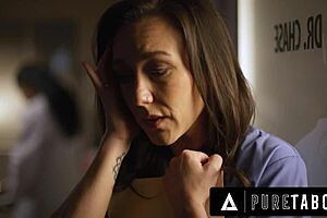 Doctor Vicki Chase ensures Nurse Sinn Sage keeps the secret at the hospital