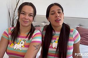 putalocura - colombian beauties melisa and natalie swallow torbe’s load