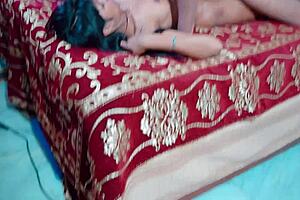 Slim bhabhi eagerly sucks young devar's cock.