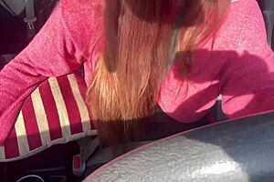 Artemisia Love drives around flashing her big Italian milf tits in the car. So hot! 😍🚗