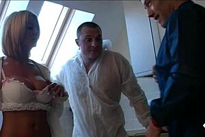 Fit Blonde Milf Tia Layne Offers Juicy Pussy To Handymen