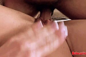 interracial milf babe with huge ass gets facial