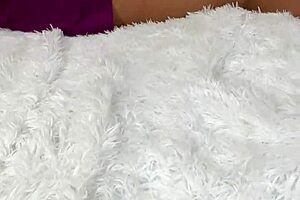 stepmom spreads her legs, flashing wet pussy while masturbating alone