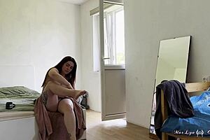 busty babe marlyn chenel skips date for self fingering and masturbation